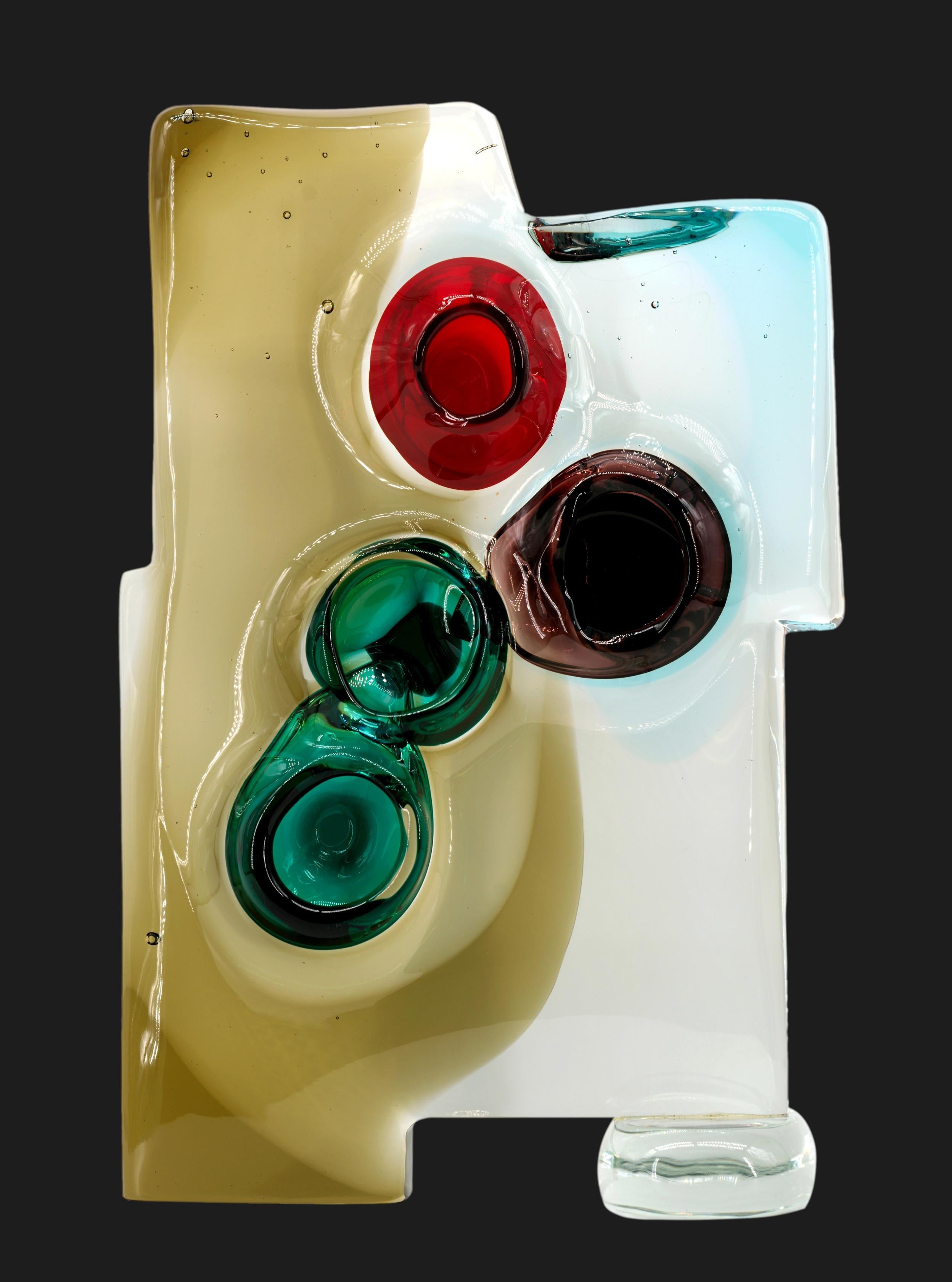 Francese Scultura in vetro di Alfredo Barbini Vulcano, Murano, fine anni '50 in vendita