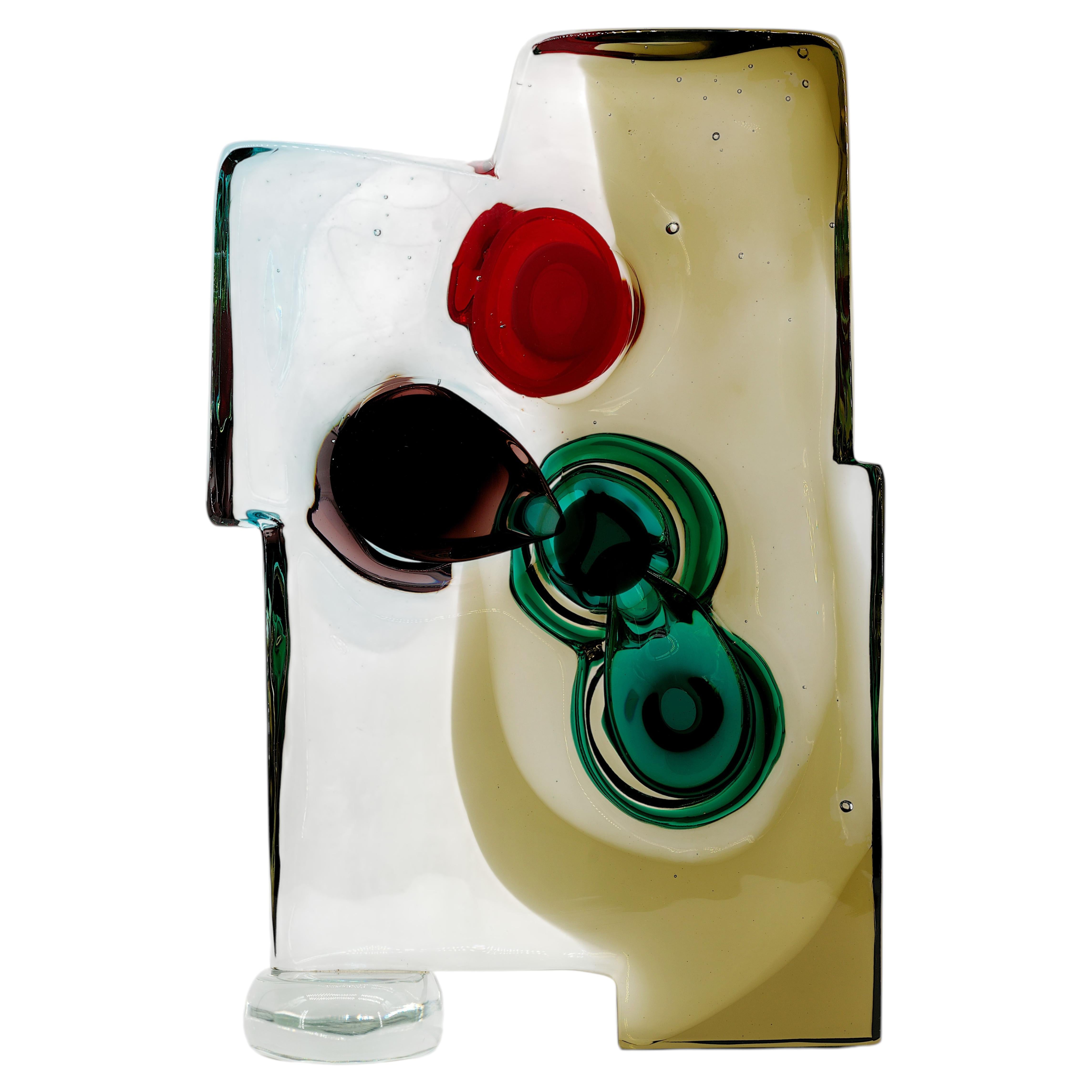 Scultura in vetro di Alfredo Barbini Vulcano, Murano, fine anni '50