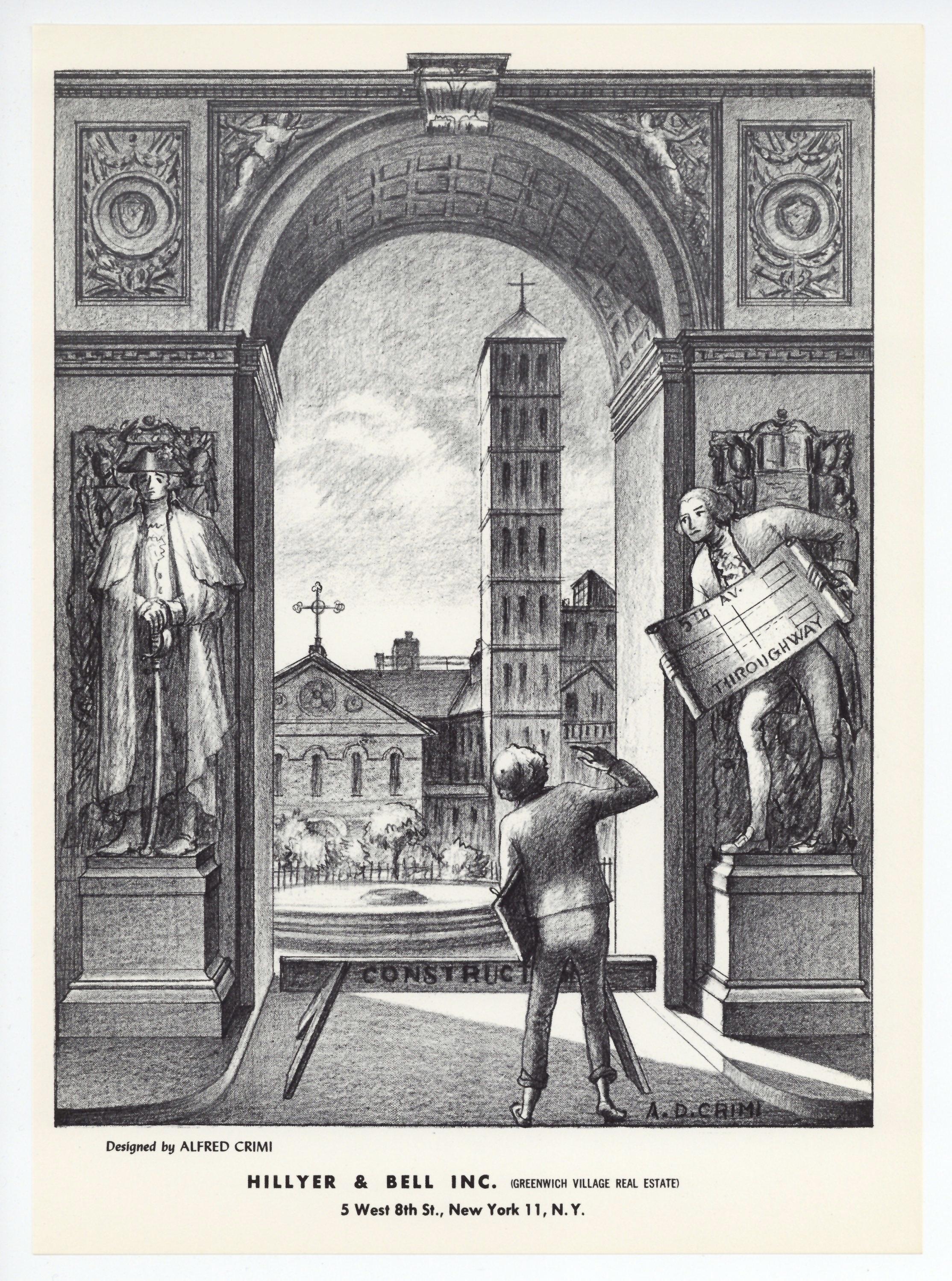 original lithograph - Print by Alfredo de Giorgio Crimi