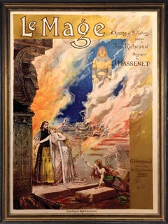 Alfredo Edel (1856-1912) 'Le Mage' 1891 Opera Poster
