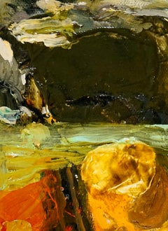 "Paesaggio del Maine #5", Olio su tela - Pittura astratta, Arte contemporanea