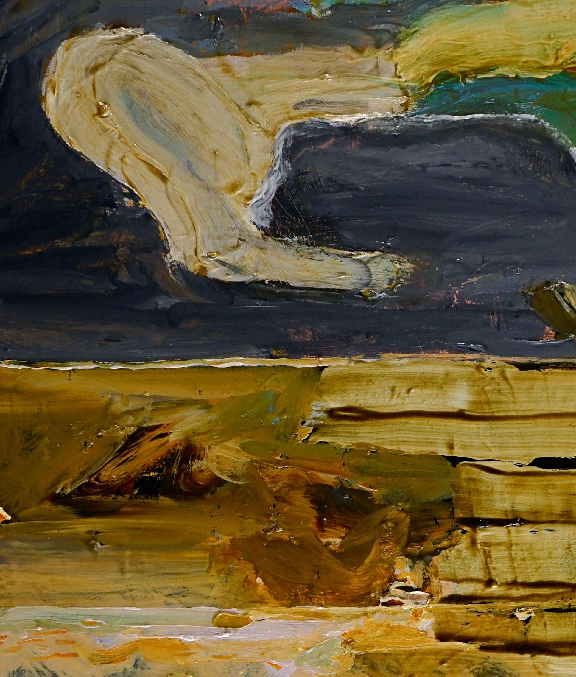 « Paysage principal - Haute Tide », huile sur toile - peinture abstraite - Painting de Alfredo Gisholt