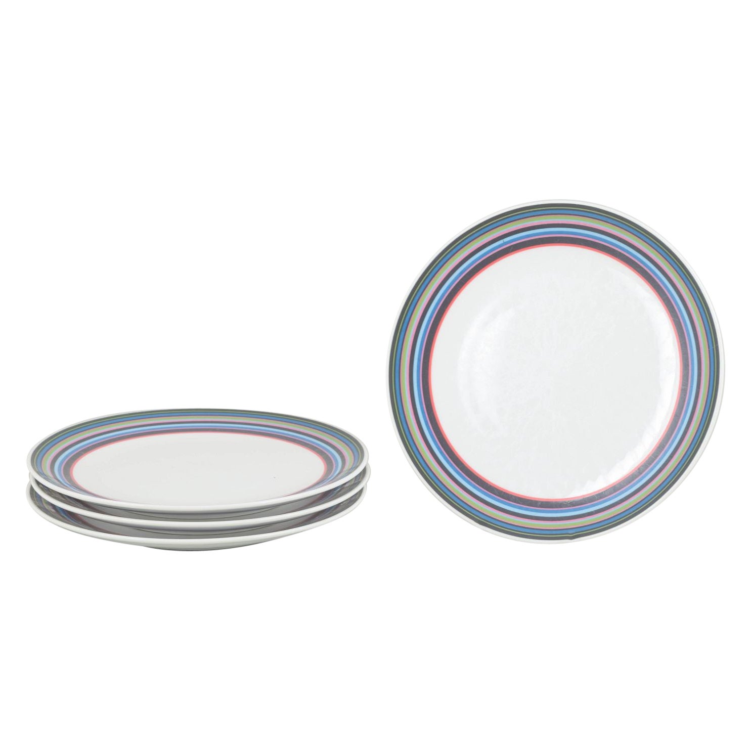 Alfredo Häberli for Iittala. 4 lunch/salad plates in porcelain, “Origo” series. For Sale