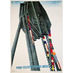 Original WWII Political poster for the ERP European Recovery Program