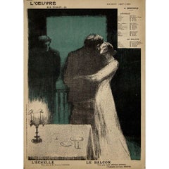 Antique 1898 illustrated program by Alfredo Müller - Théâtre de l’Œuvre