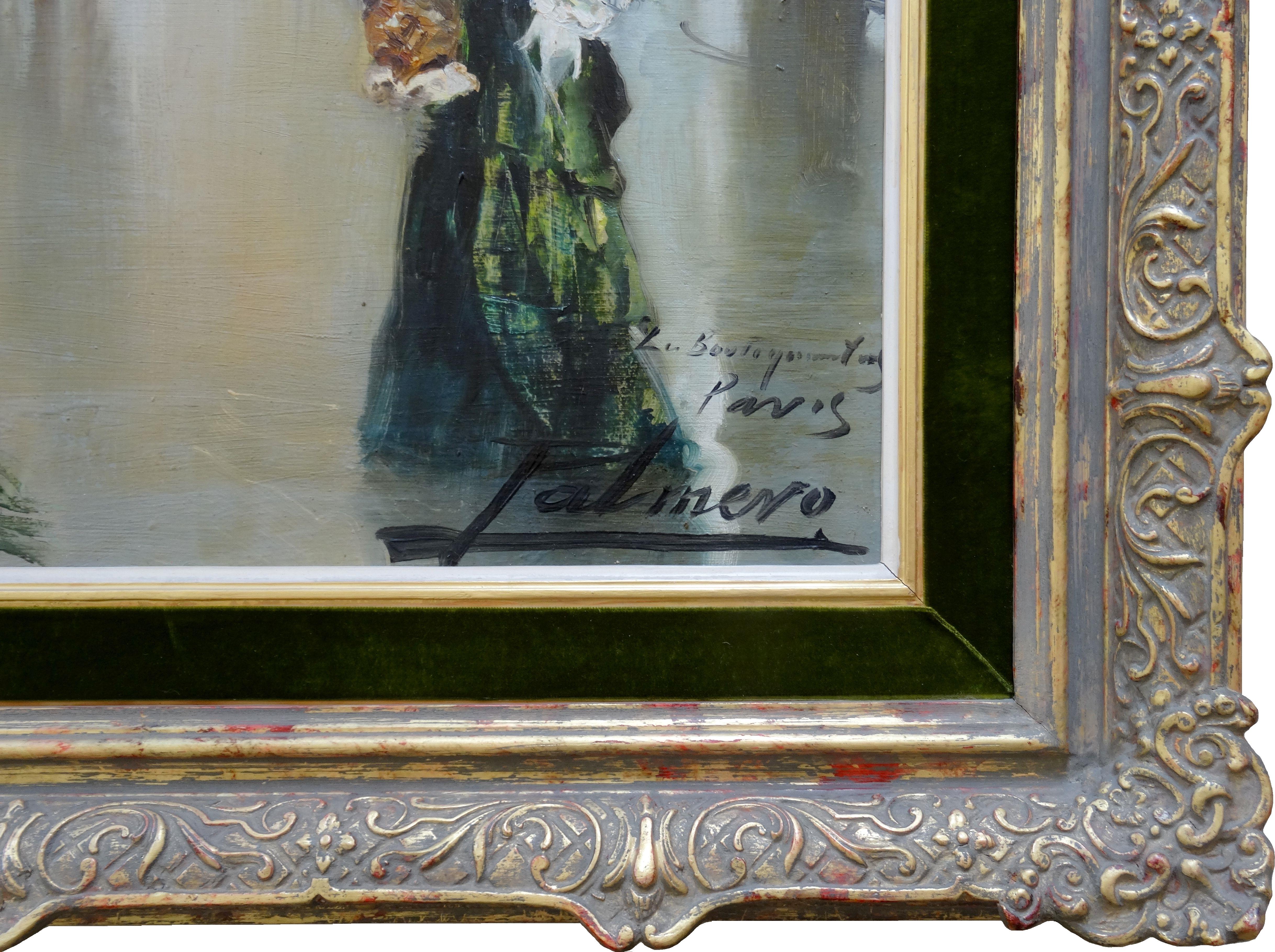 Buchhändler. Öl auf Leinwand, 88x115 cm (Realismus), Painting, von Alfredo Palmero De Gregorio 