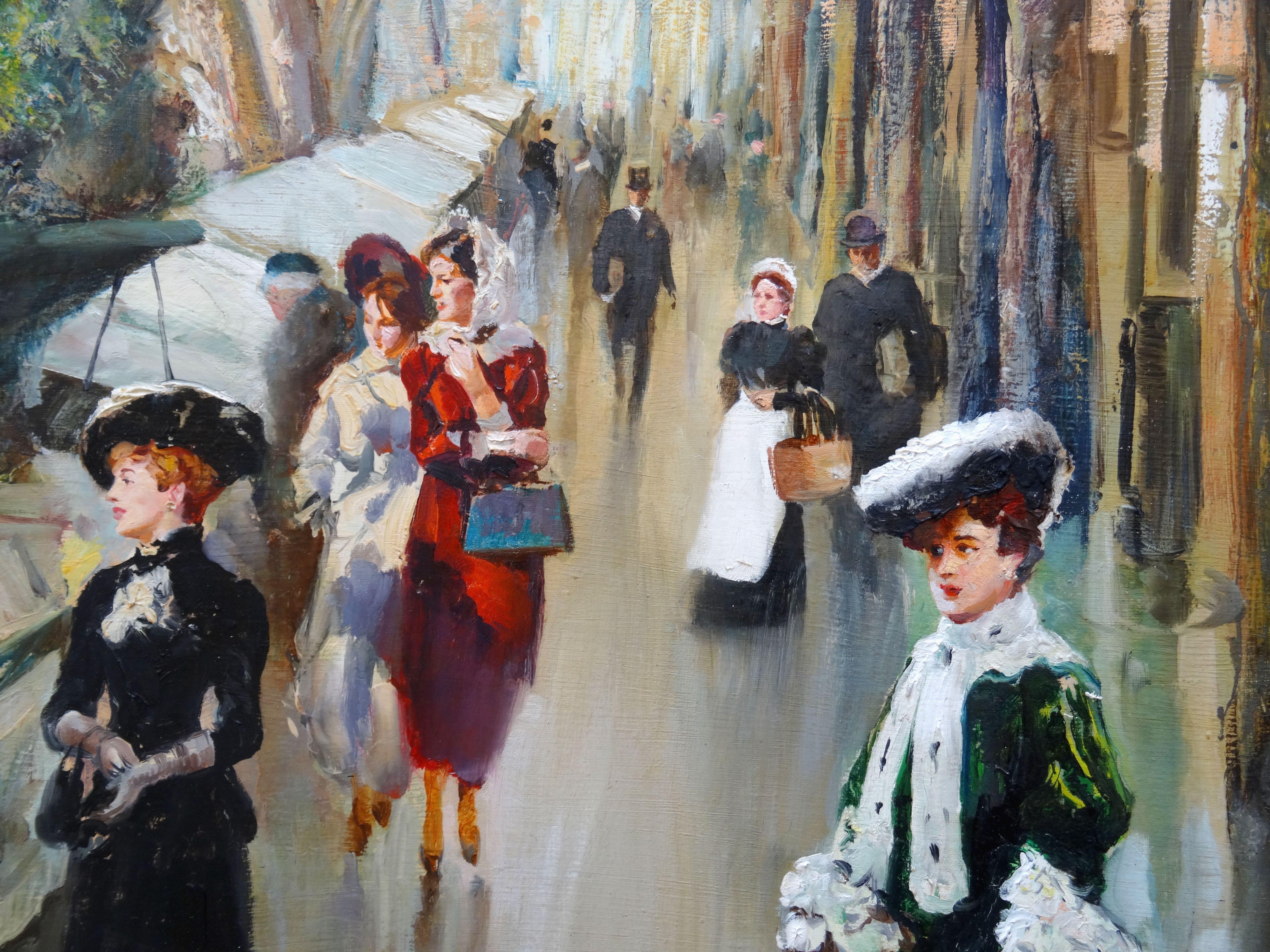 Buchhändler. Öl auf Leinwand, 88x115 cm
Größe mit Rahmen 113x142 cm

Alfredo Palmero De Gregorio / Maestro Palmero / Alfredo PALMERO (1901-1991) 

Alfredo Palmero ist die dritte Generation eines Künstlerstamms, der mit seinem Großvater, dem Maestro