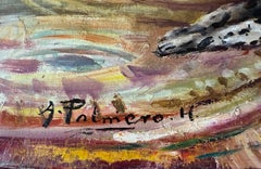 "Restaurante Mercè Oil on Canvas Painting, Modern, Signed, 73x92 cm"