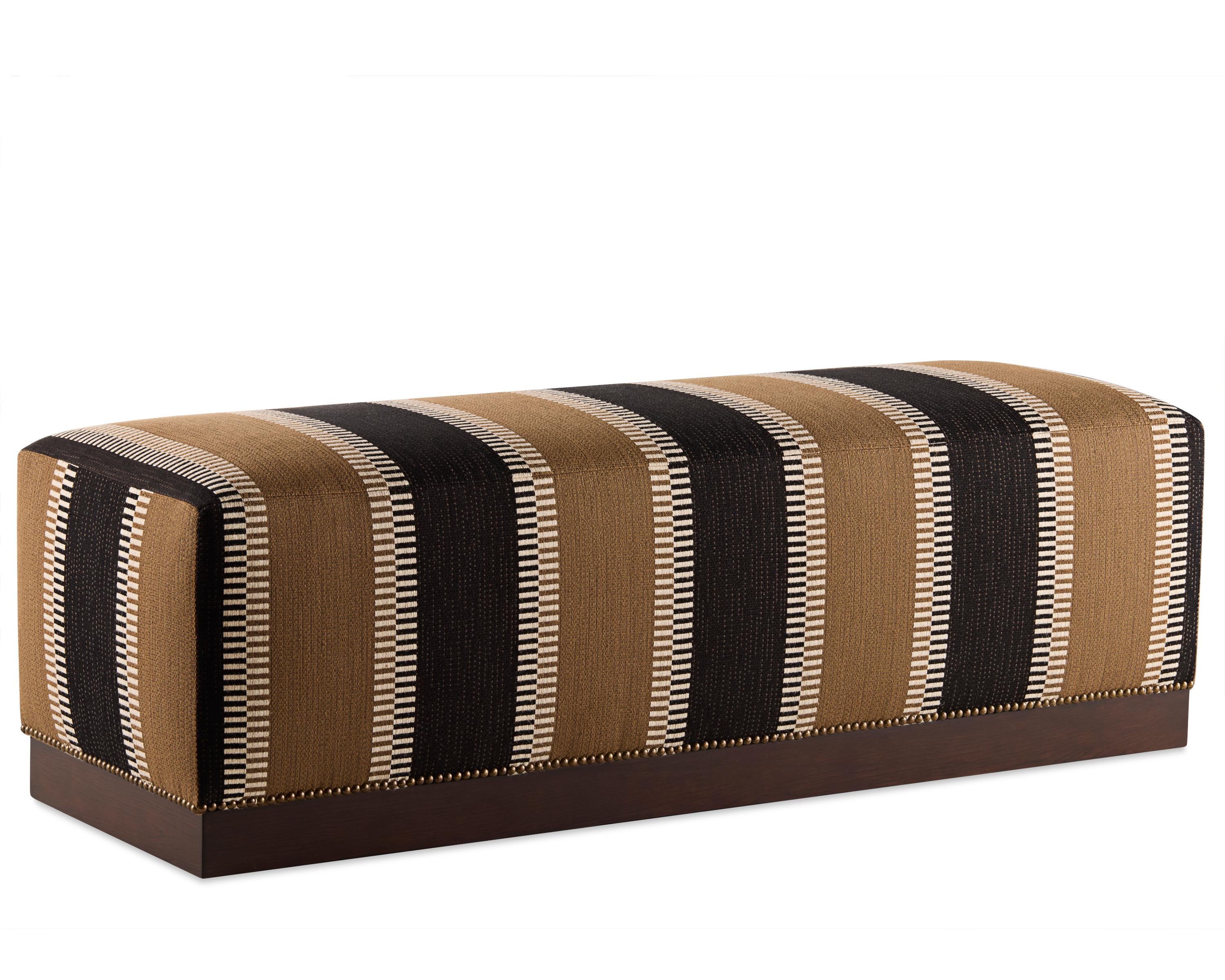 Inspired by an art Deco pedestal in Alfredo's collection, the upholstered volumes rest on a recessed base of fluted dentil molding.

- Oak and Resin Base
- Available in all Alfredo Paredes Upholstery and Finishes
