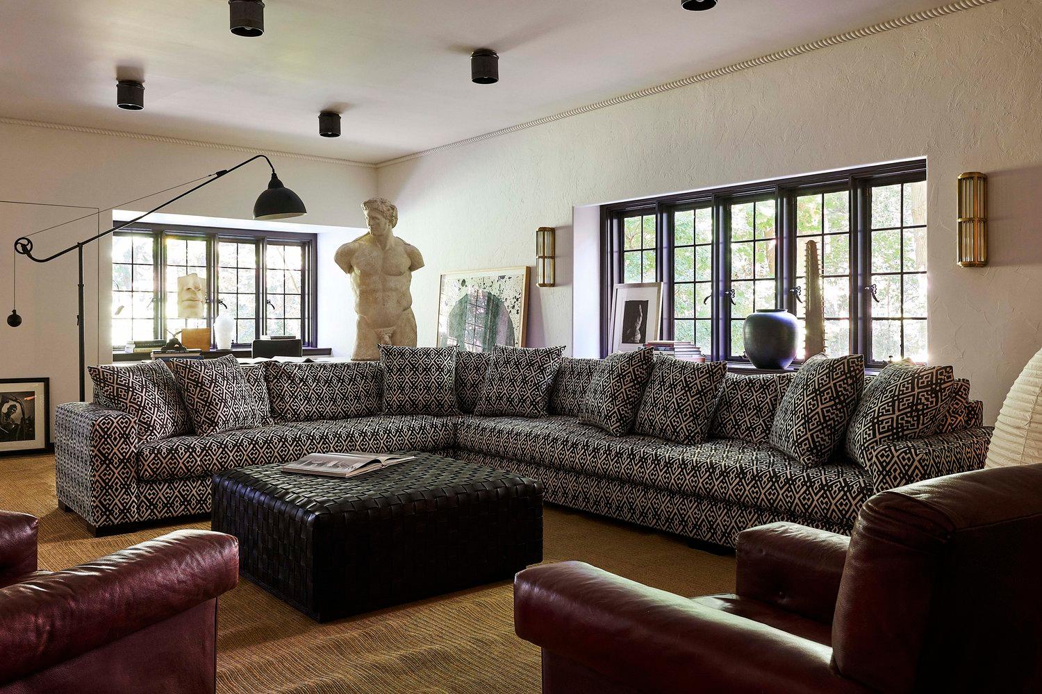 Alfredo Paredes Sevilla Woven Rectangle Ottoman In New Condition For Sale In New York, NY