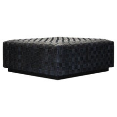 Alfredo Paredes Square Sevilla Woven Ottoman