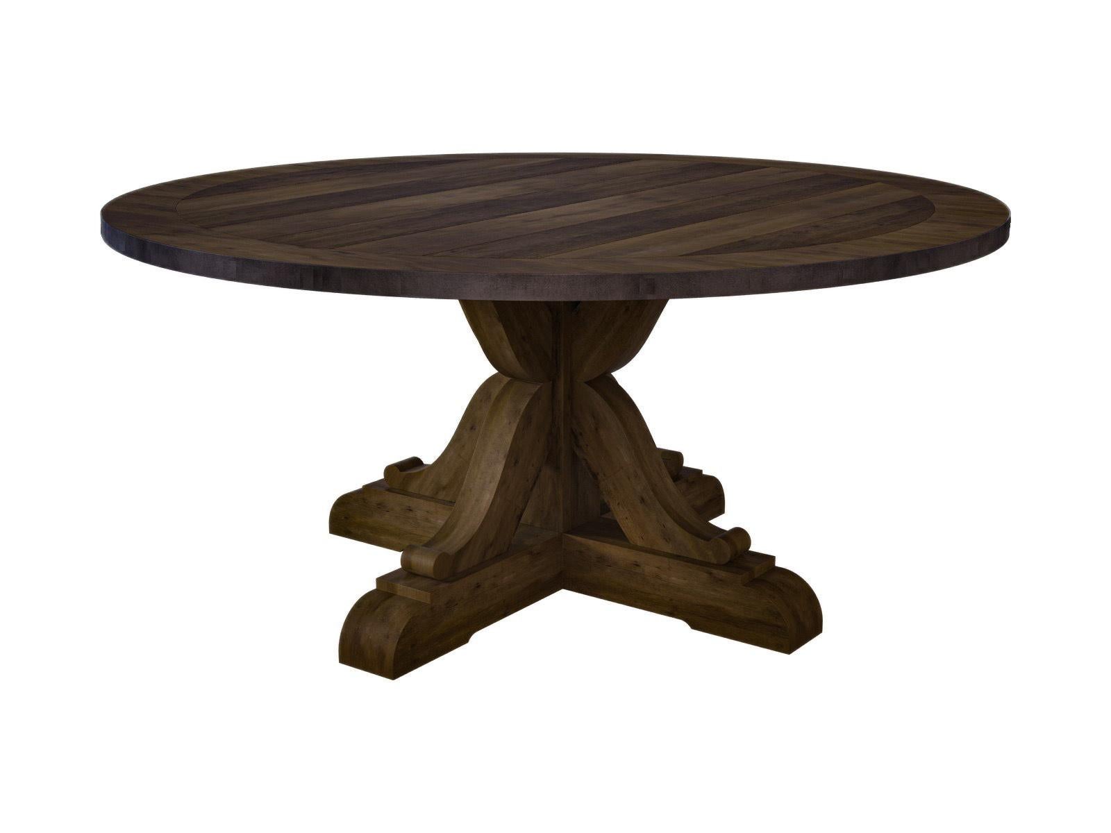 6327-20 St. Marco Dining Table
Width 80” Depth 80” Height 30” (Width 230.2 Depth 230.2 Height 76.2 cm)
OAK SOLIDS AND VENEER

Features: Available in all Alfredo Case Finishes