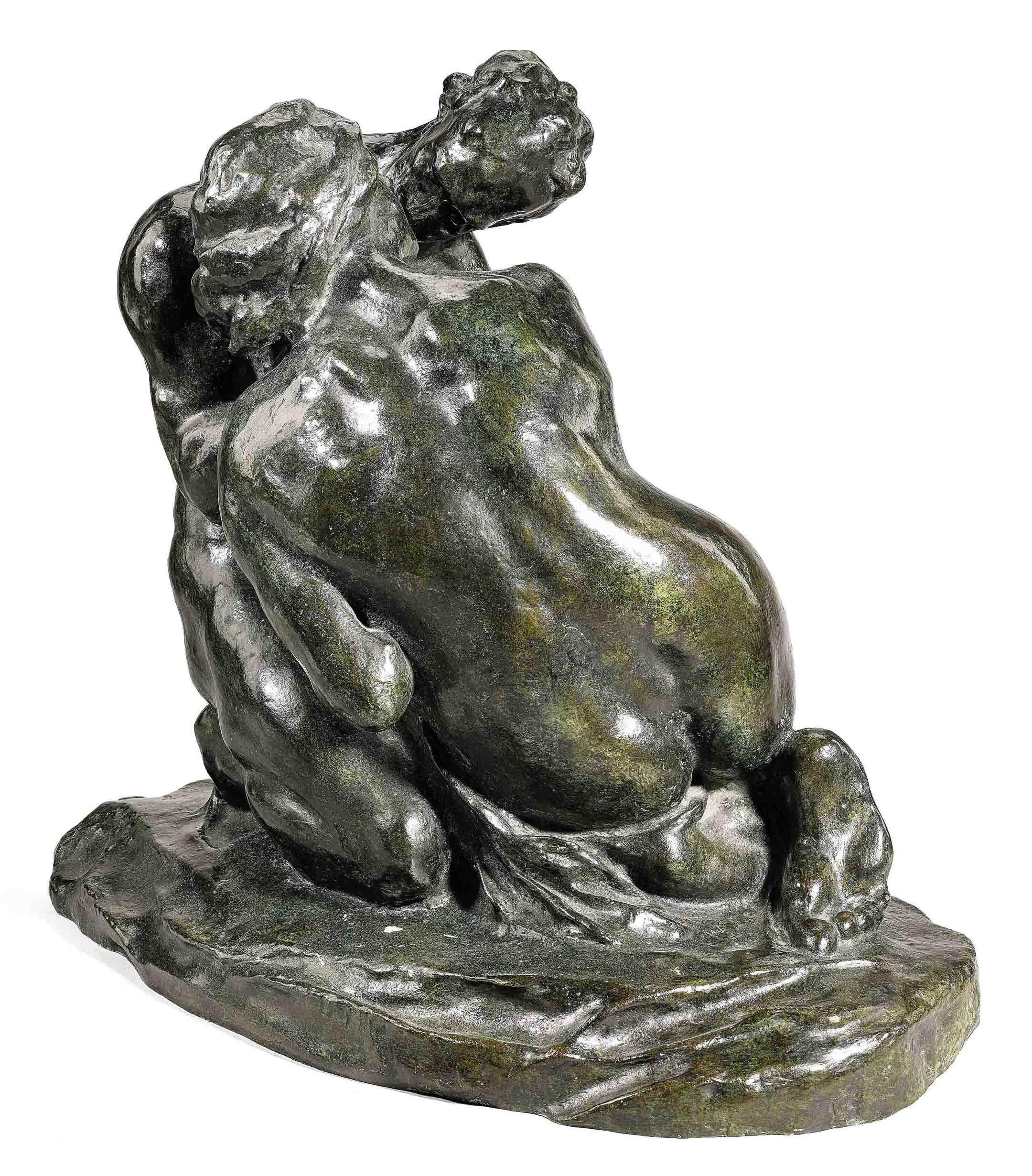 Alfredo Pina Nude Sculpture - The Embrace