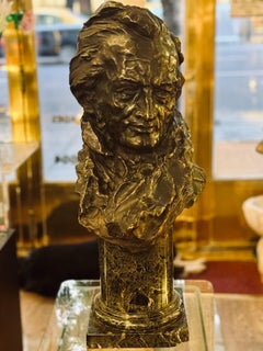 Sculpture en bronze d'Alfredo Pina de Richard Wagner
