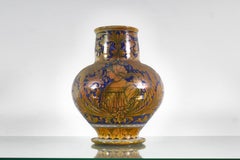 Alfredo Santarelli Ceramics Vase Maiolica hand-glazed Italy 1920s