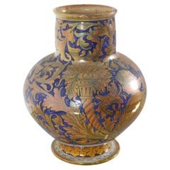Alfredo Santarelli Ceramics Vase Maiolica hand-glazed Italy 1920s