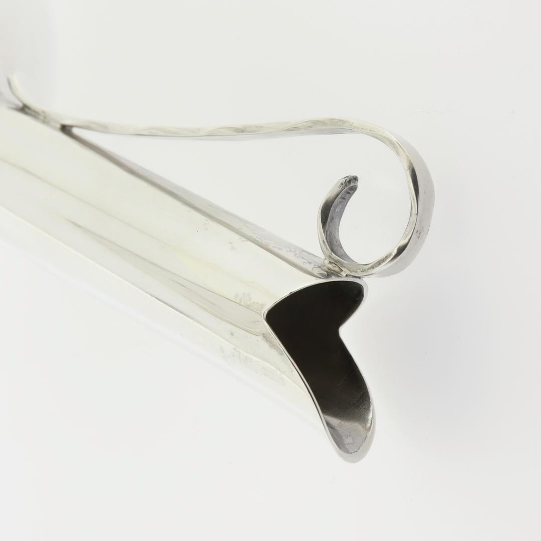 Alfredo Sciarrotta Handmade Modernist Craft Sterling Silver Small Pitcher/ Ewer For Sale 5