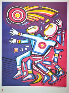 Atletismo -  Litografía de Alfredo Sosabravo - 2008