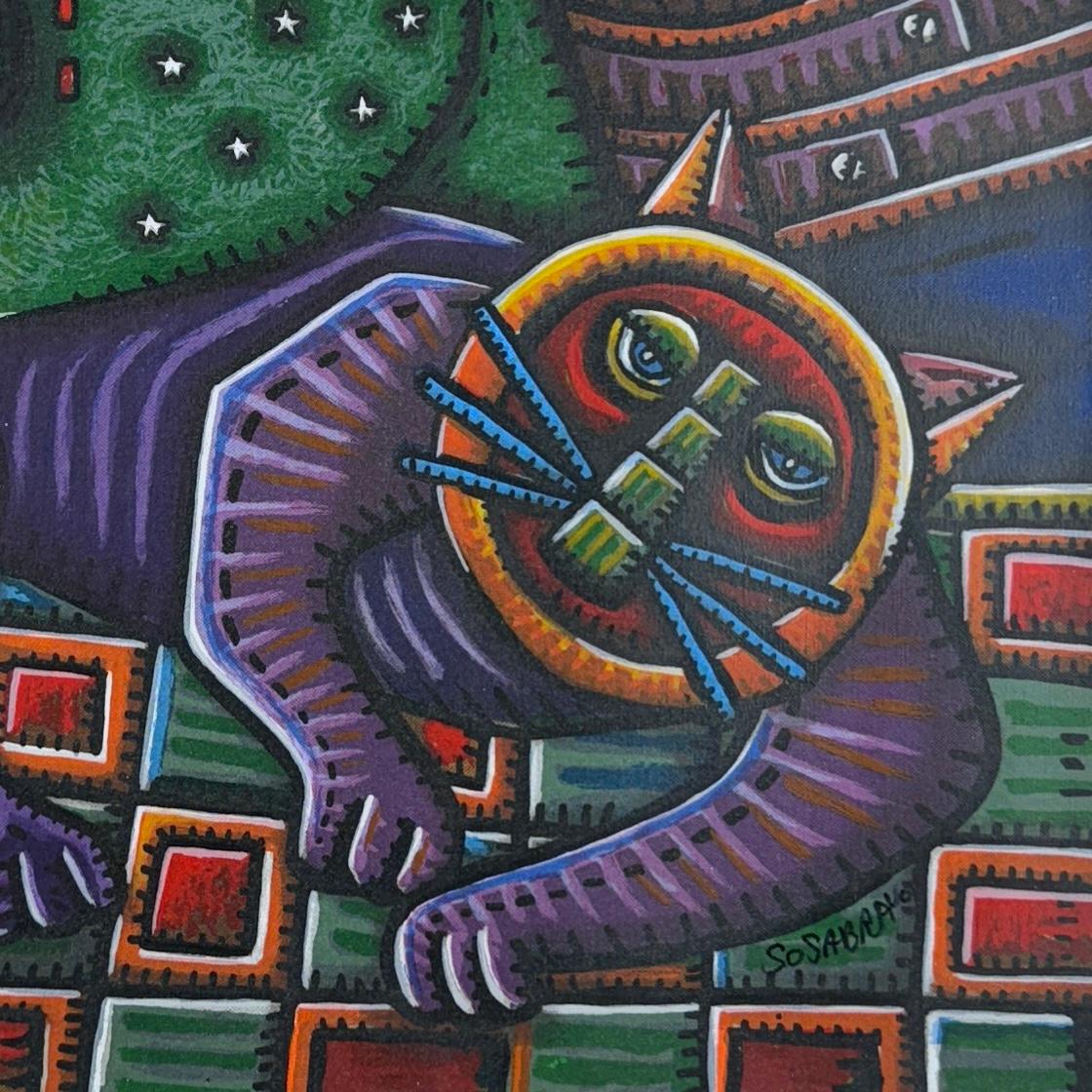 Serigrafía original firmada sobre lienzo edición limitada arte cubano en venta 4