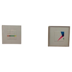 Alfredo Troisi, Evolution of the Square, 1975, techniques mixtes sur carton