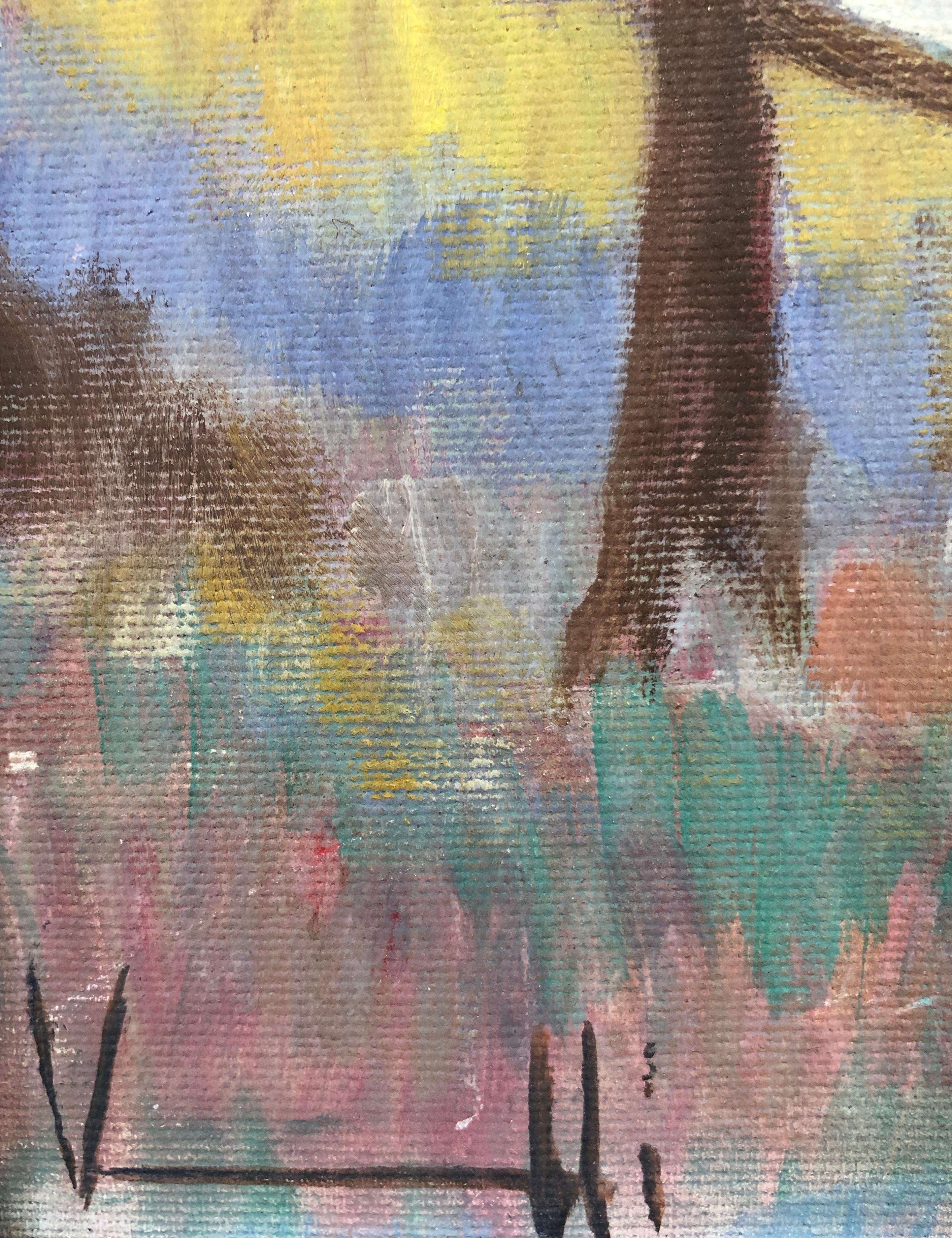 Einsamkeit (Grau), Figurative Painting, von Alfredo Vannotti