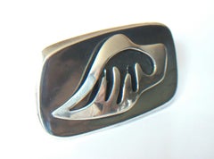 ALFREDO VILLASANA - Modernist Sterling Silver Brooch - Mexico - Circa 1950's