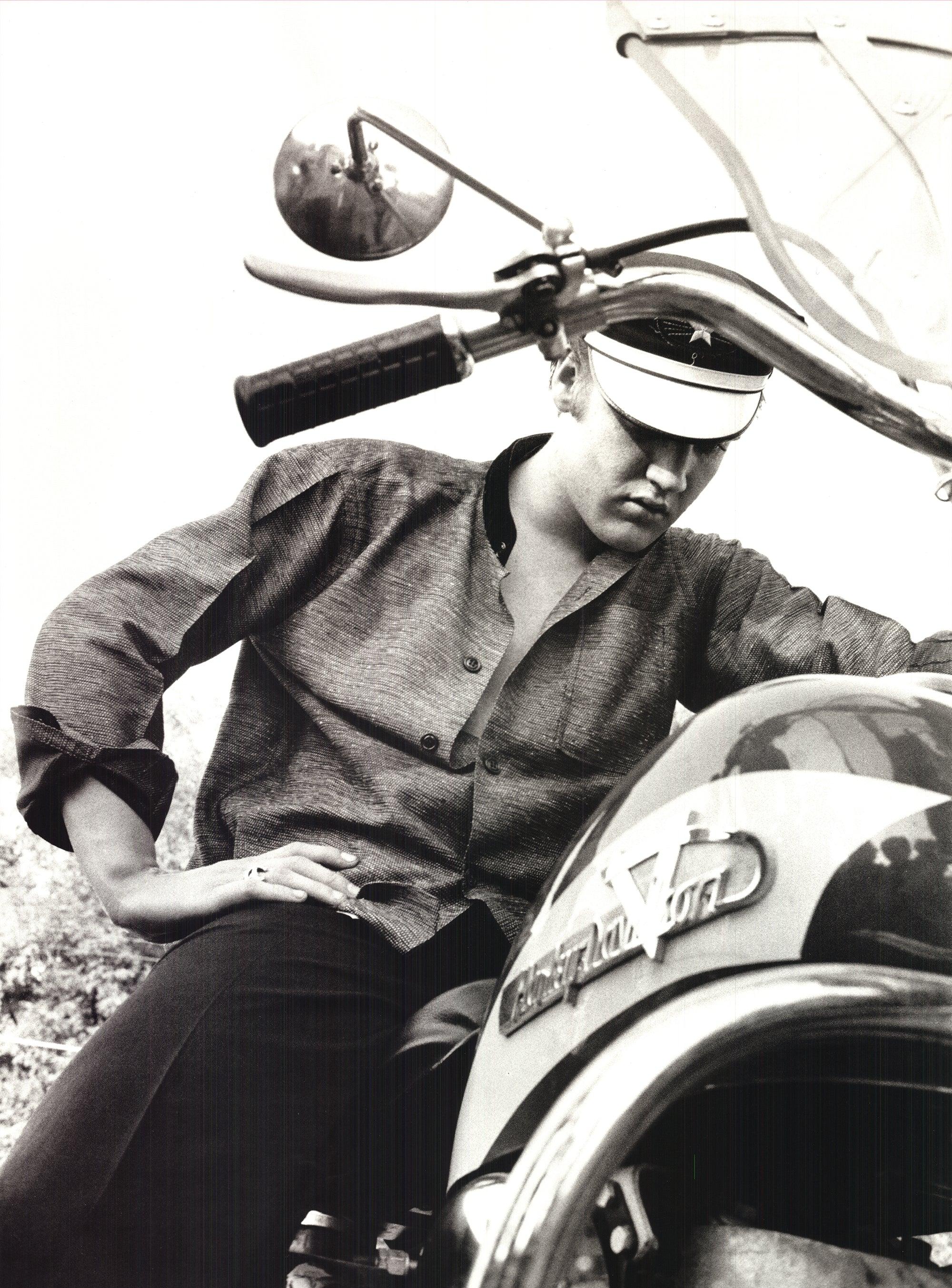 Alfred Wertheimer 'Elvis on His Harley' 1995- Offset Lithograph For Sale 1