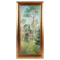 Älg, Otto Jansson. Post-Impressionist Landscape Study, Oil on Canvas, Signed