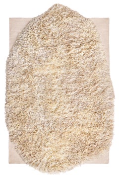 Tappeto Shag 'Alga' Nature Off-White di Nanimarquina