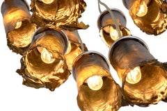 Algae Chandelier, Contemporary Customizable Lighting in Natural, Organic Algae