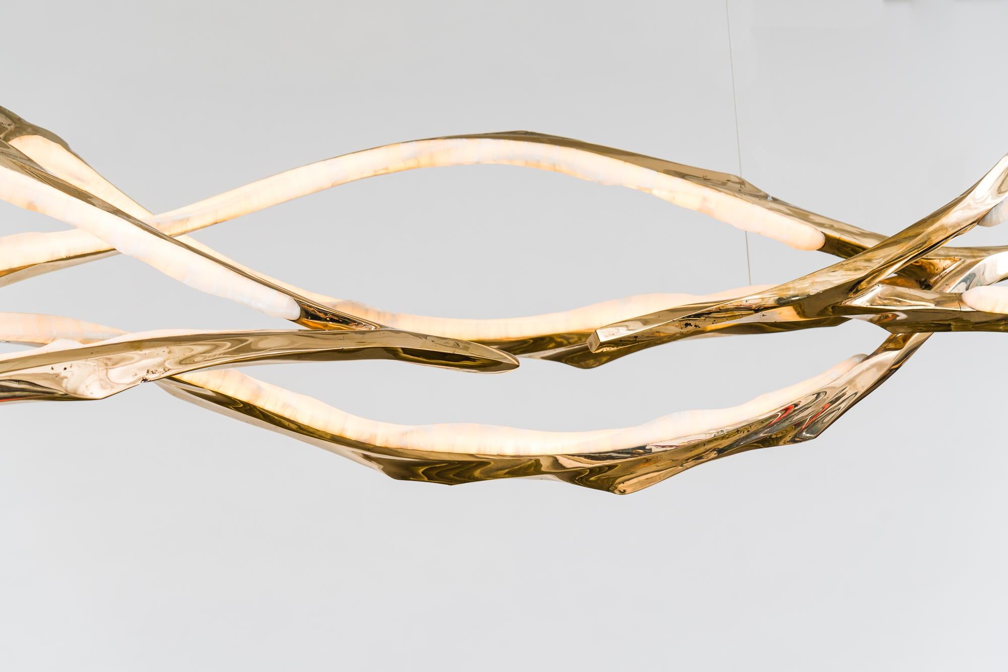 German Algae Series Light Sculpture I For Sale
