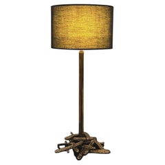 Algarobba Table Lamp  - Brass Table Lamp