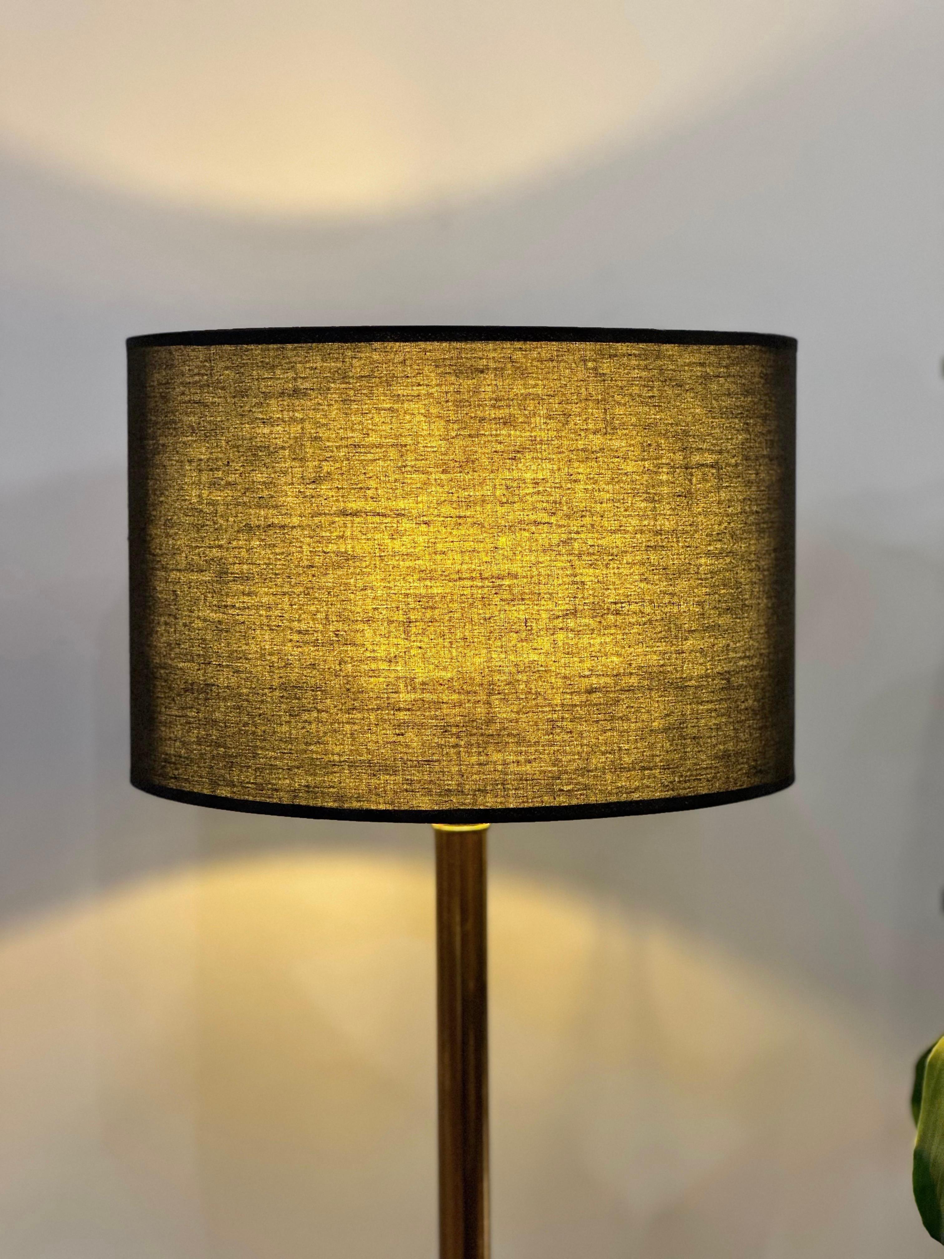 Contemporary Algarobba Table Lamp  - Brass Table Lamp For Sale