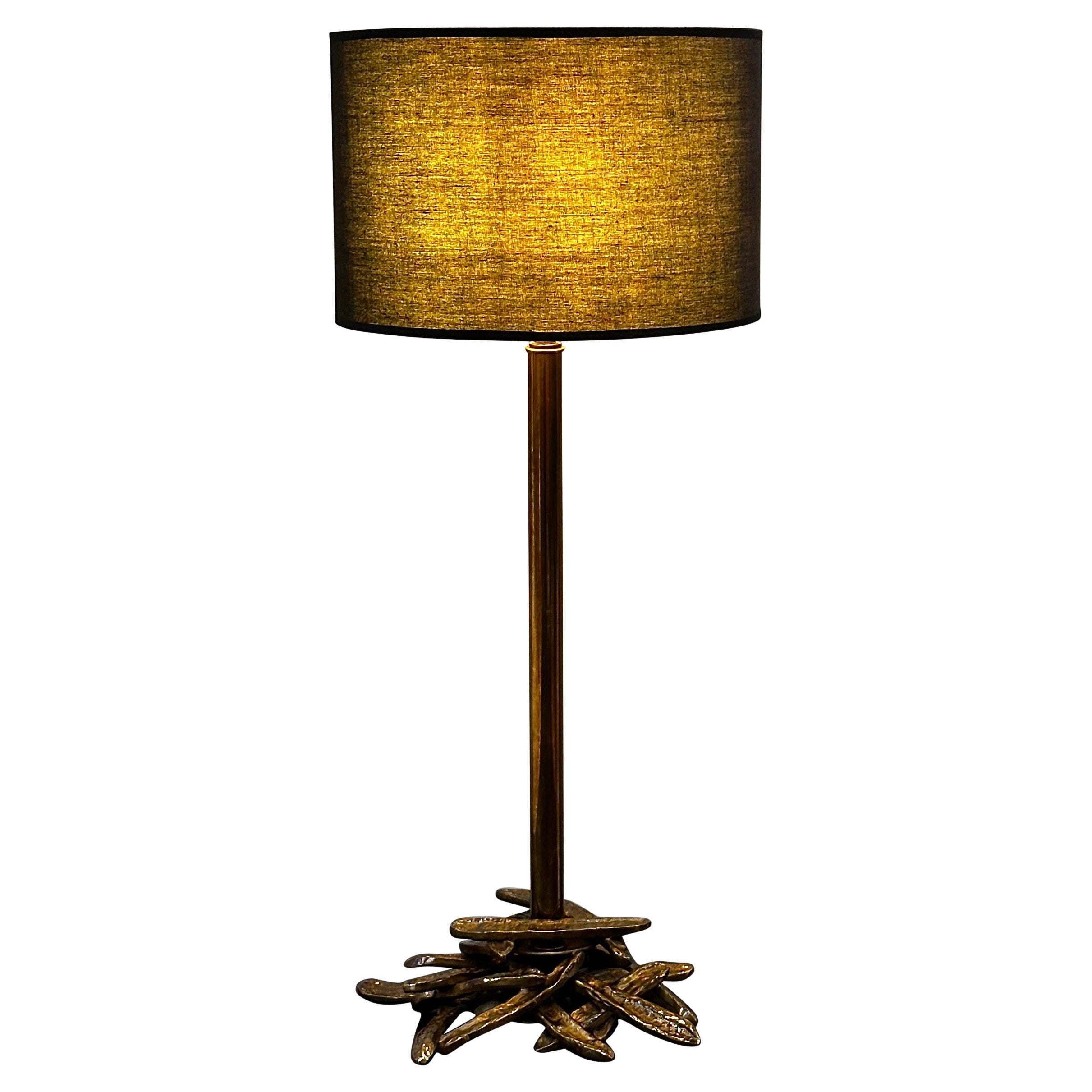 Algarobba Tischlampe  - Tischlampe aus Messing