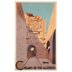 Algerien 1948 ORAN Reise-Werbeplakat Reiseplakat, Koenig