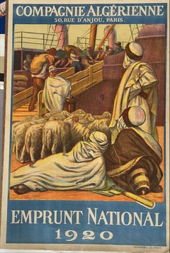 Algerian Company Poster - Henri Villain - 1920