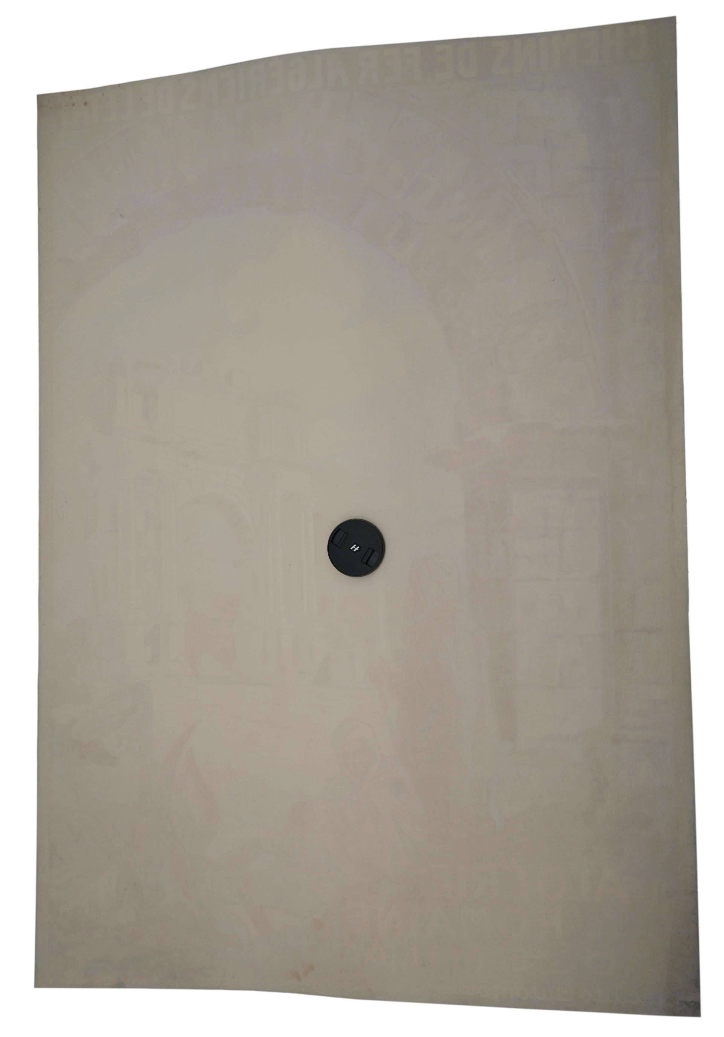 Algerian Railways Poster by Jos-Henri Ponchin 1925 en vente 3