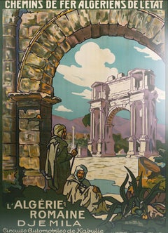 Algerian Railways Poster by Jos-Henri Ponchin 1925