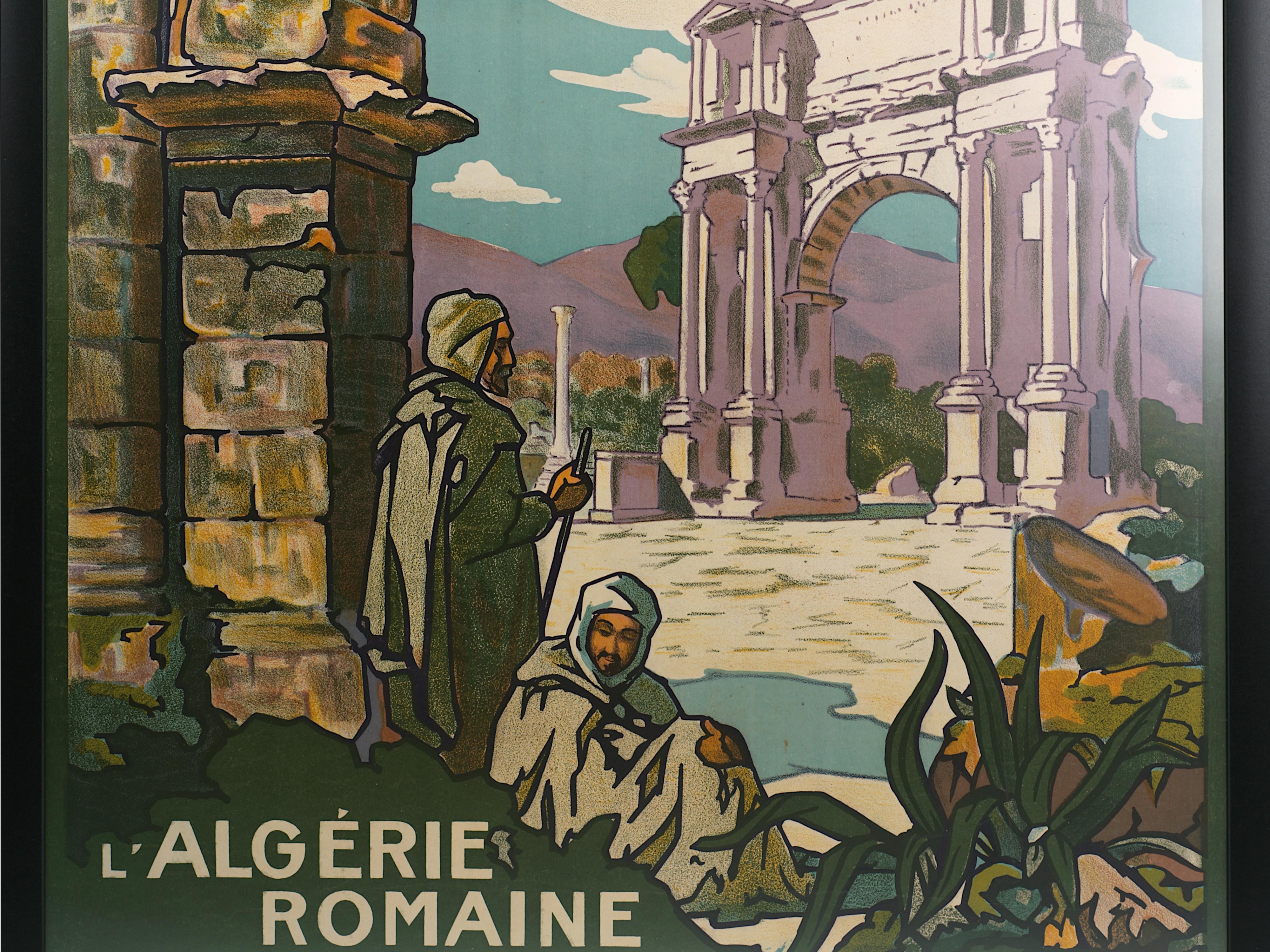 Art déco Algerian Railways Poster by Jos-Henri Ponchin 1925 en vente