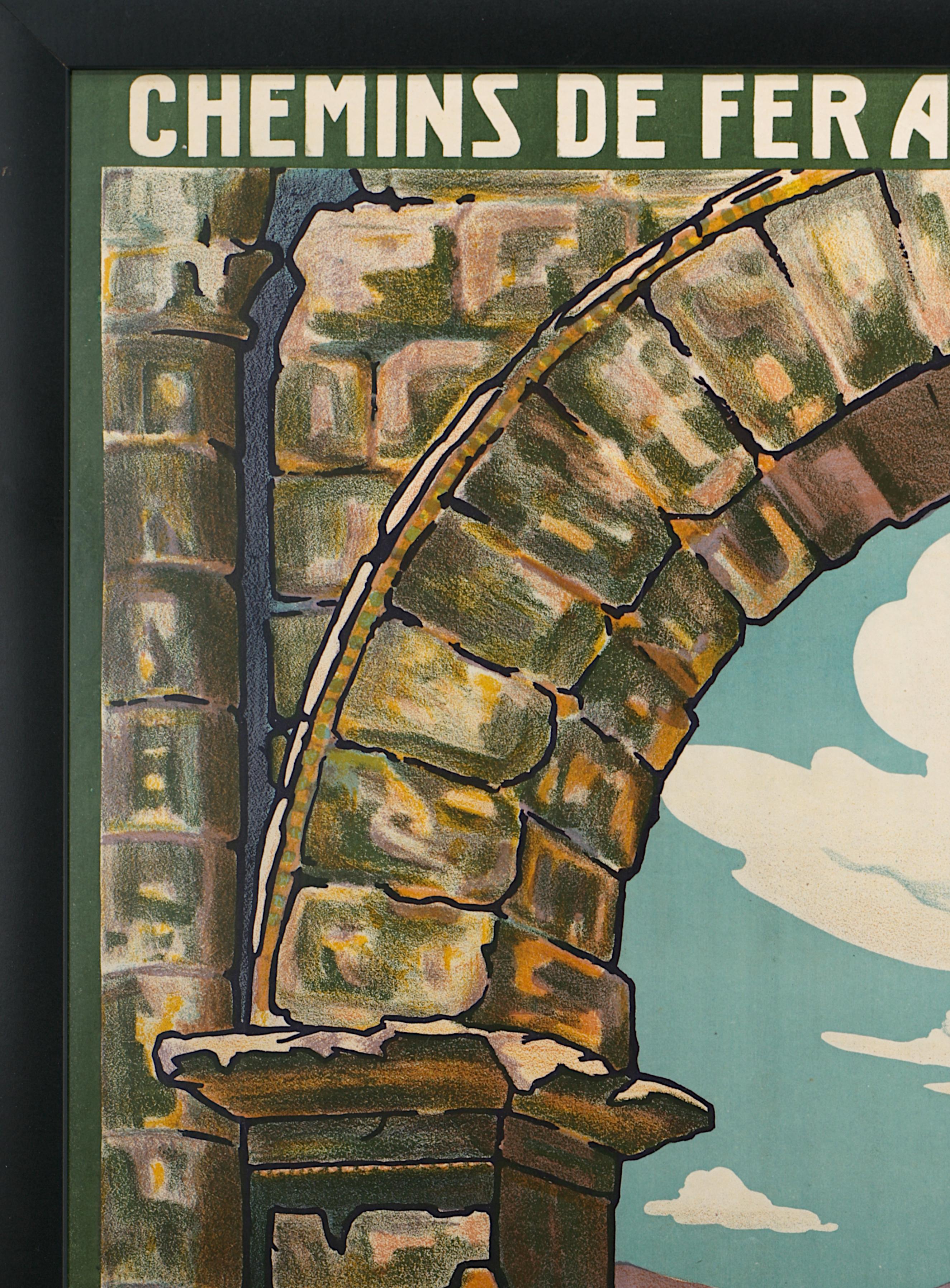 Français Algerian Railways Poster by Jos-Henri Ponchin 1925 en vente