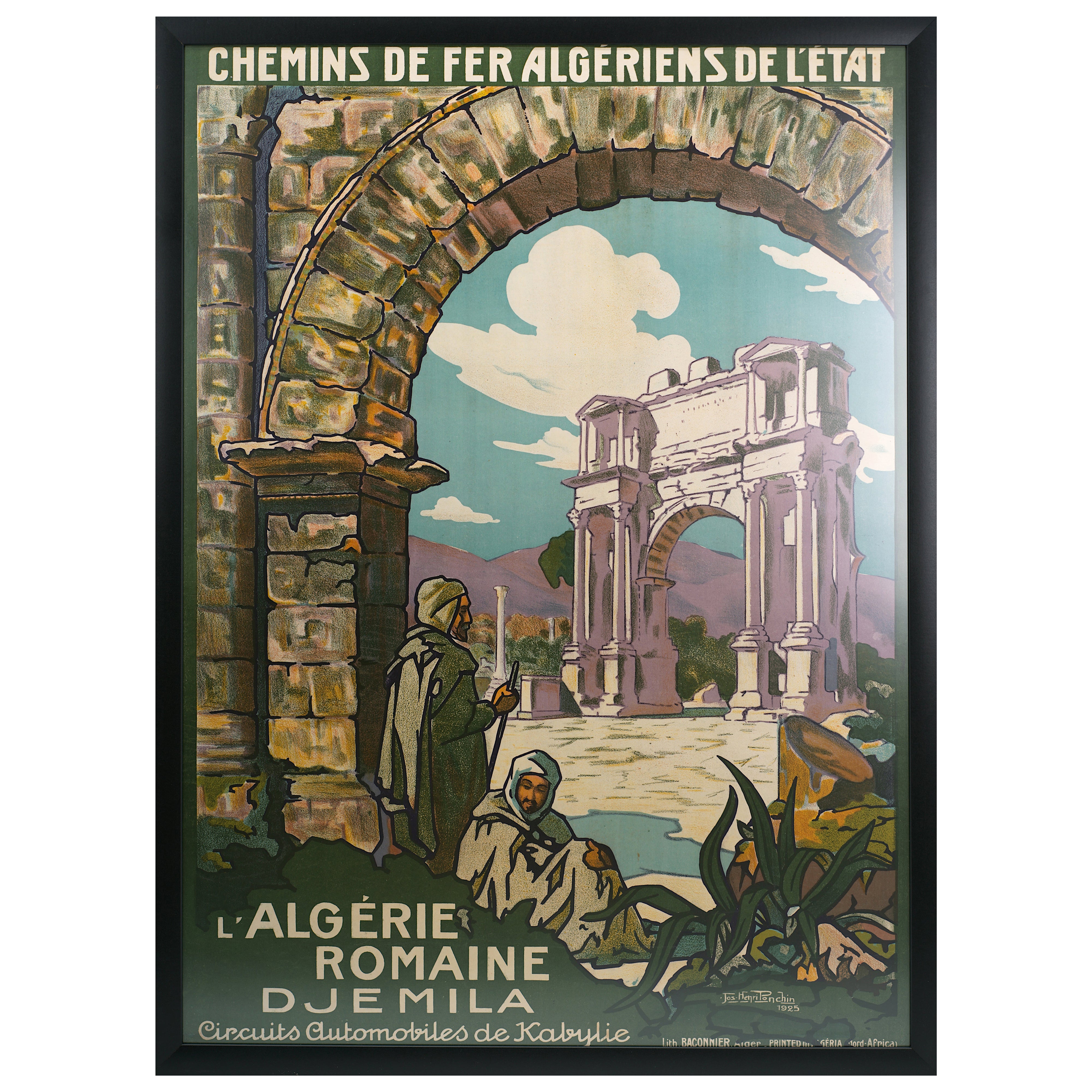 Algerian Railways Poster by Jos-Henri Ponchin 1925