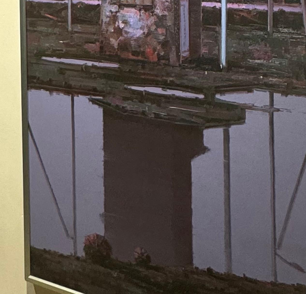Paisaje contemporáneo al óleo - Primavera eléctrica, por un artista lituano - Painting Moderno de Algis Griskevicius