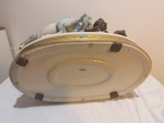 Algora Porcelain Group of three wild horses in authentic Algora porcelain 20th C