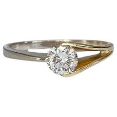 ALGT  Certificied 0.48 Carat Diamond Engagement Ring