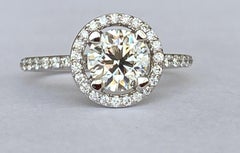 ALGT Certificied 1.36 Carat Diamond Engagement Ring