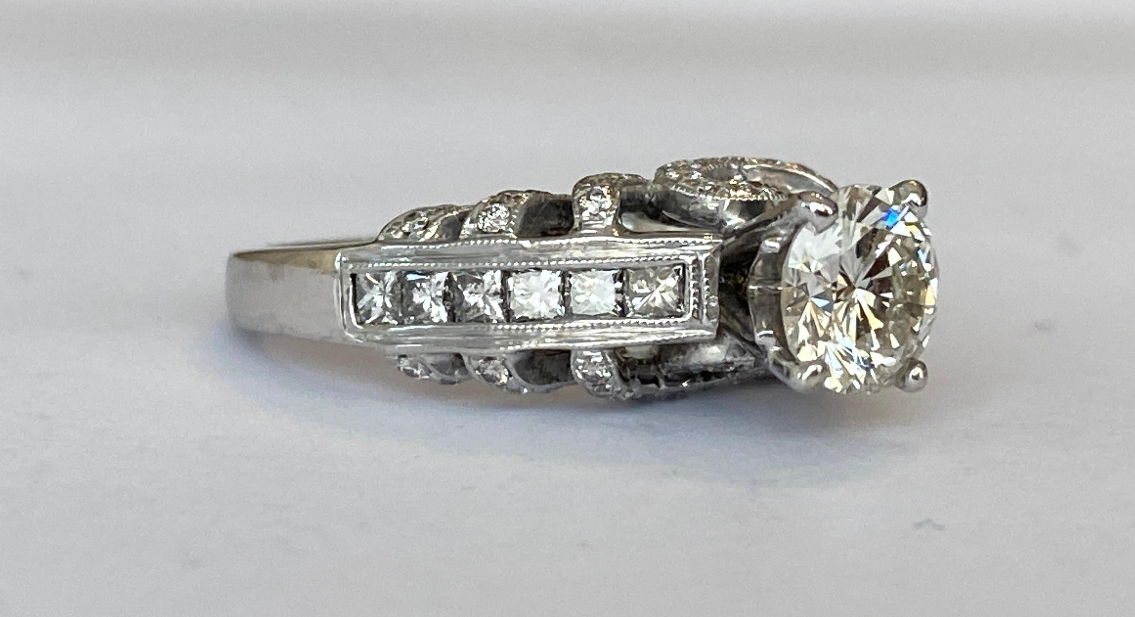 Brilliant Cut ALGT Certificied 2.20 Carat Diamond Engagement Ring For Sale