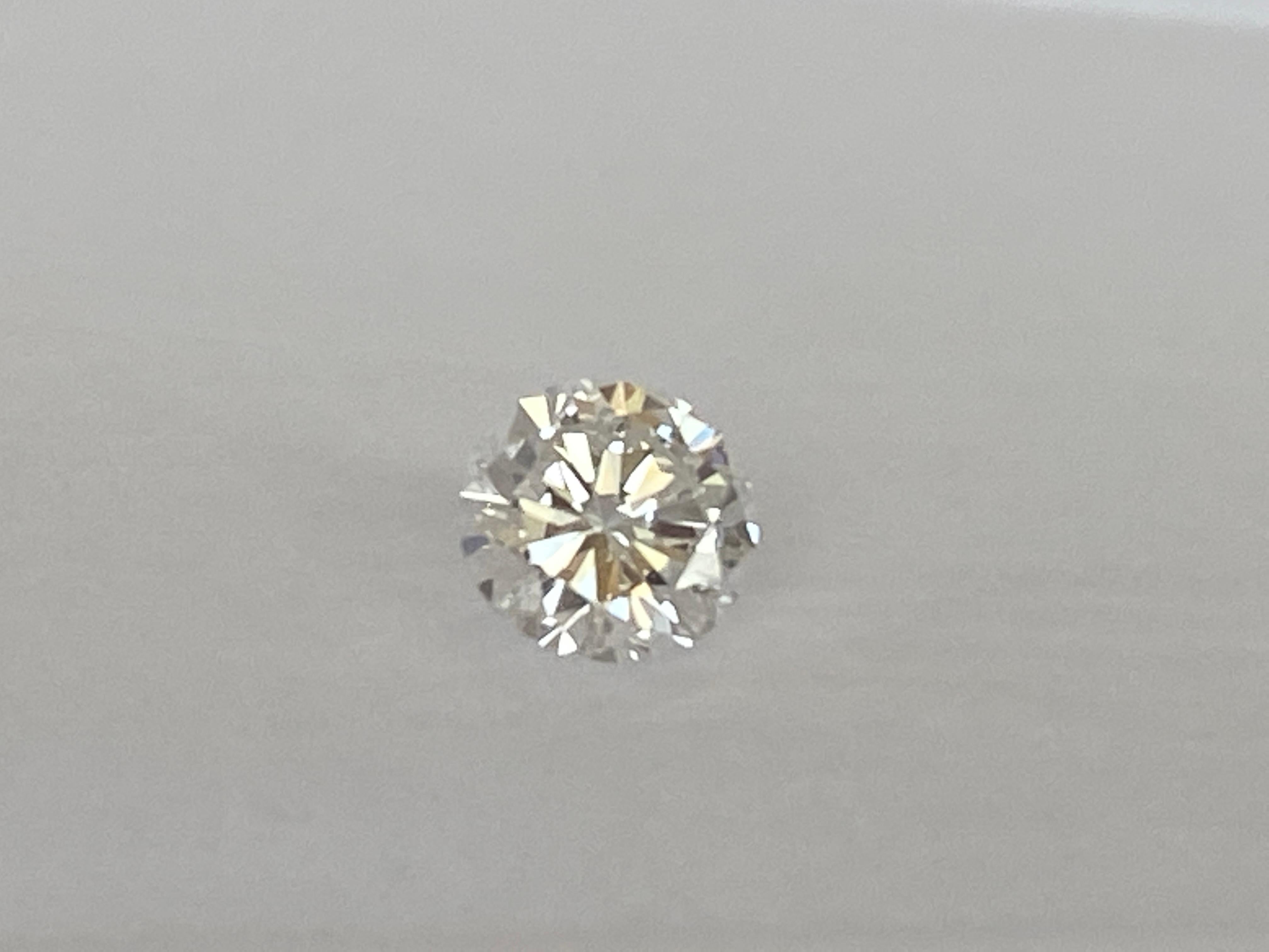 Taille brillant Diamant certifié ALGT de 0,63 carat en vente