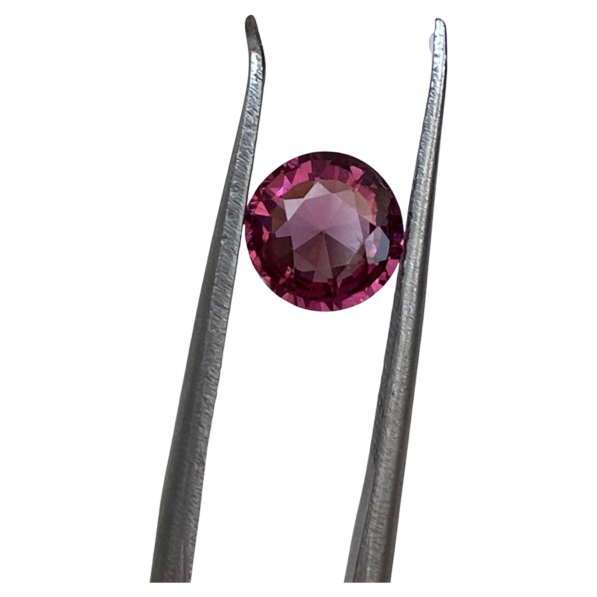 Certificato ALGT 1,14 carati taglio misto ovale Spinello rosa intenso/vivido in vendita