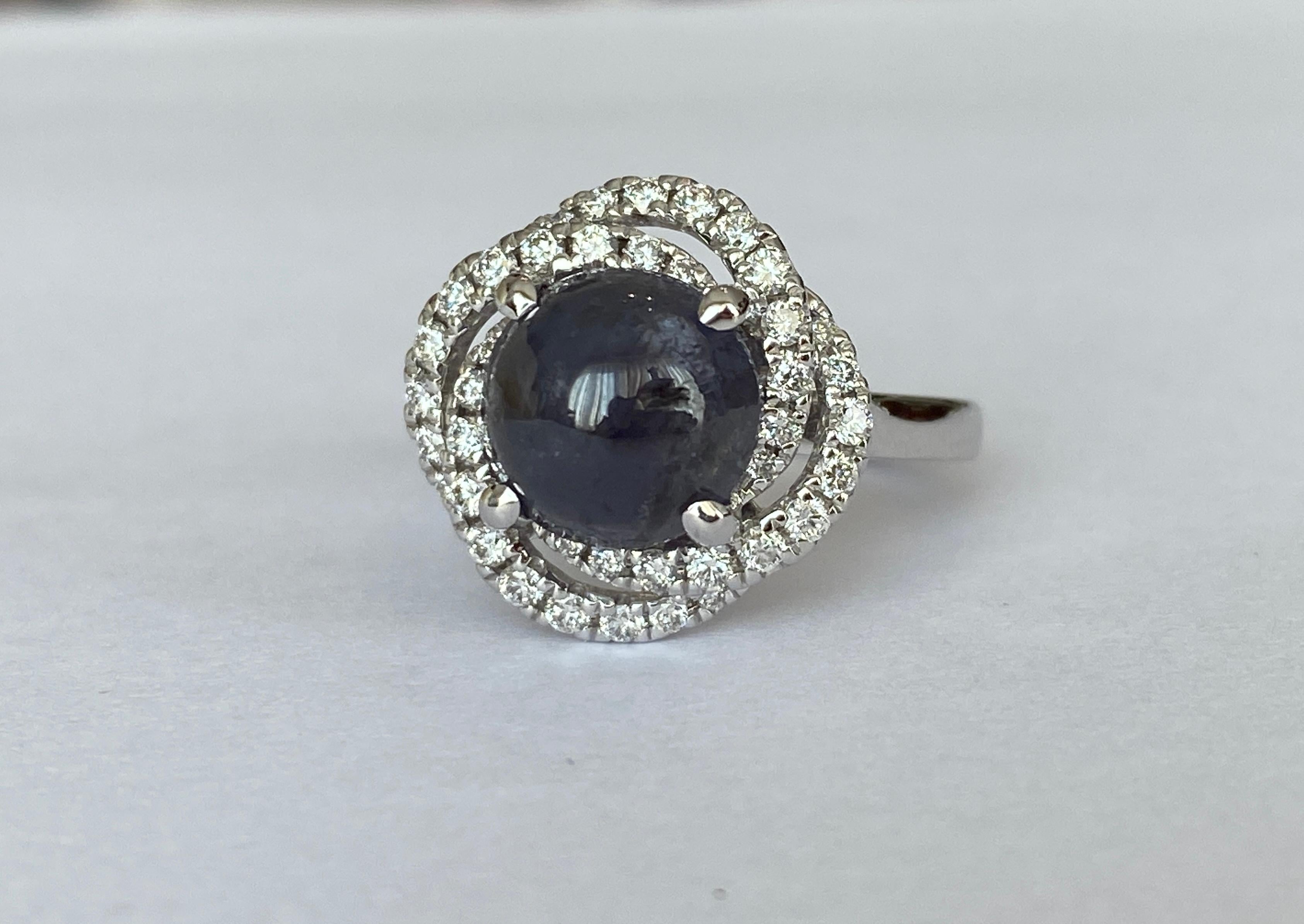 Edoardiano ALGT certificato Nature 3.32 Carati  Alessandrite e  Diamante  Oro bianco  Anello in vendita