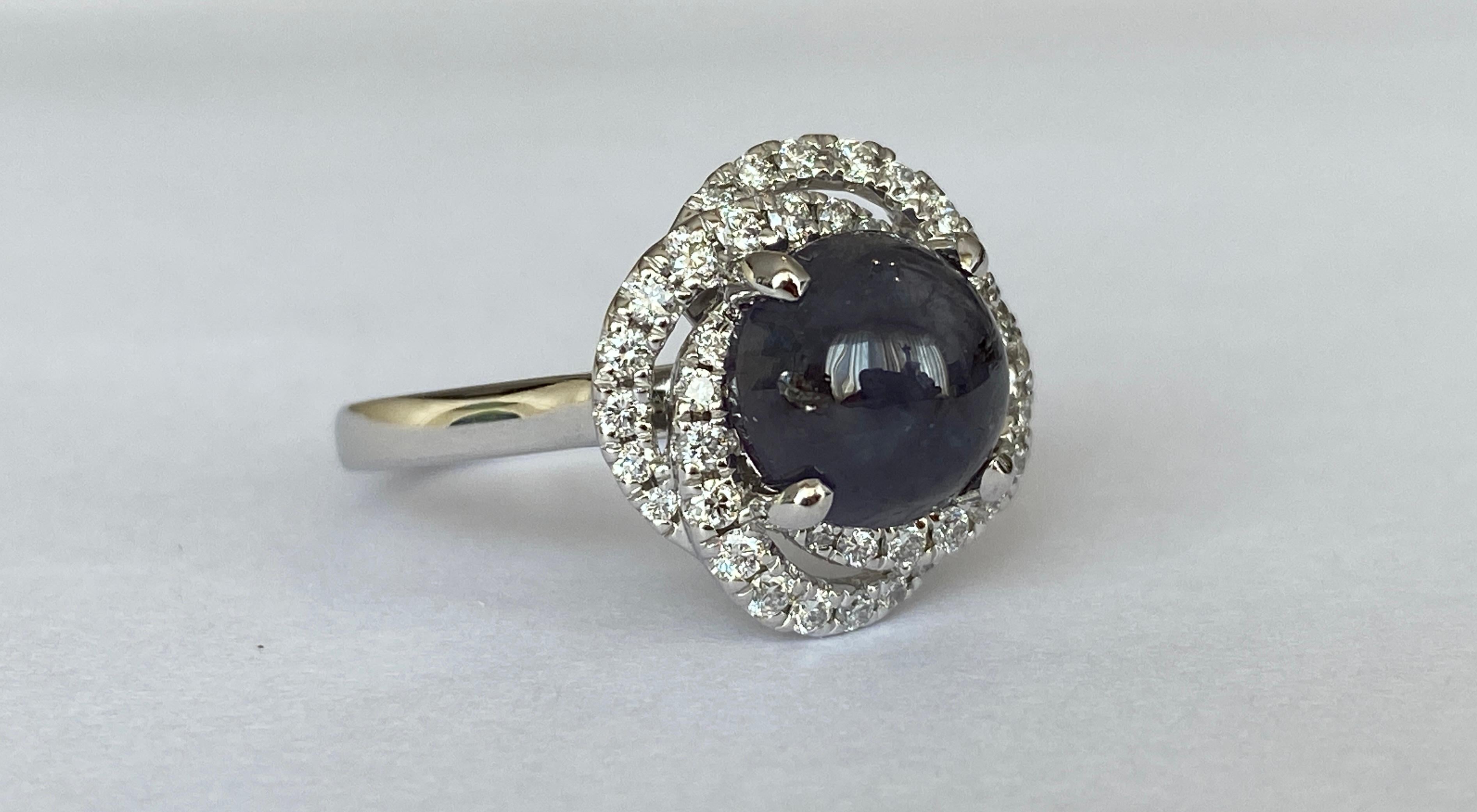 da uomo o donna ALGT certificato Nature 3.32 Carati  Alessandrite e  Diamante  Oro bianco  Anello in vendita
